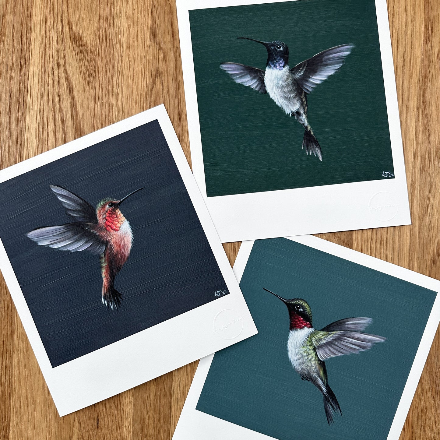 Little Jewels | Cape Cod series | Hummingbird on green | Limited Edition Print